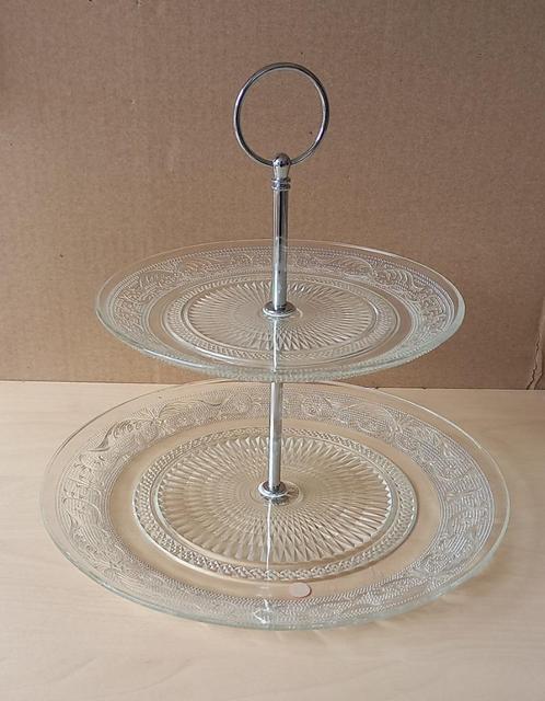 Presentatietoren desserts, Huis en Inrichting, Keuken | Servies, Zo goed als nieuw, Overige typen, Glas, Ophalen of Verzenden