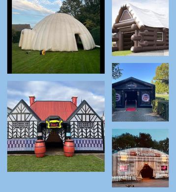 Opblaasbare feesttent huren, Ophalen of Verzenden, Zo goed als nieuw