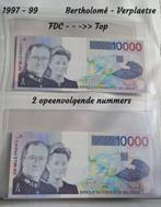 2 x 10.000 frank  -  Albert & Paola  -  Fdc biljetten, Postzegels en Munten, Verzenden, Setje