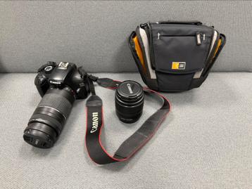  Canon EOS 1100D Spiegelreflexcamera + 2 lenzen + cameratas beschikbaar voor biedingen