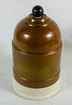 Porte-cigarettes ancien design Art Déco bakélite + cuivre, Enlèvement ou Envoi