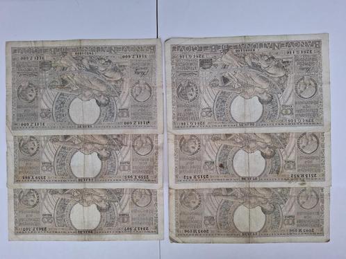 2x2 bankbiljetten van 100 frank-20 belgas 1935 en 1937, Postzegels en Munten, Bankbiljetten | België, Setje, Ophalen of Verzenden
