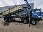 MAN 35.414 Haakarmsysteem/ 8X4/ Terex Atlas Kraan 165.2/ Con, Auto's, Vrachtwagens, Blauw, MAN, Grijs, 413 pk