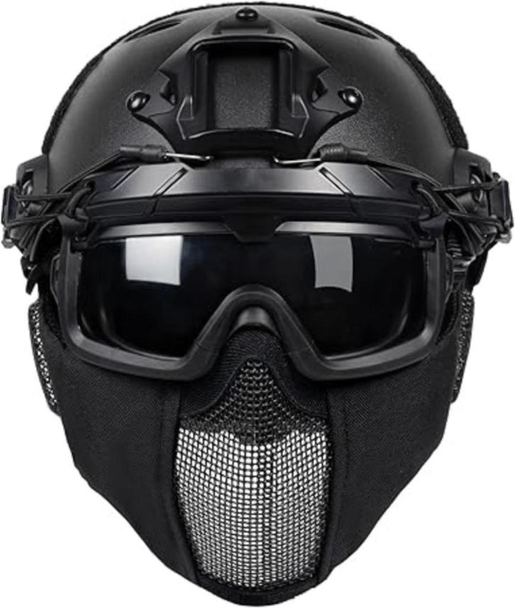 Paintball helm | airsoft | zwart | Nieuw, Sport en Fitness, Schietsport-accessoires, Nieuw, Verzenden