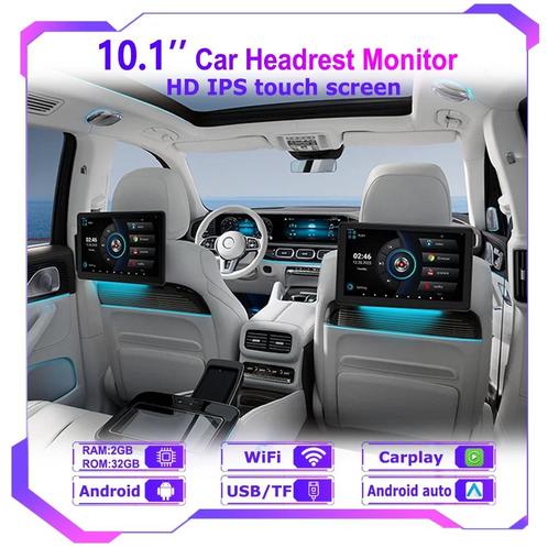 Android 13 Auto Hoofdsteun touchscreen Scherm, Auto diversen, Auto-accessoires