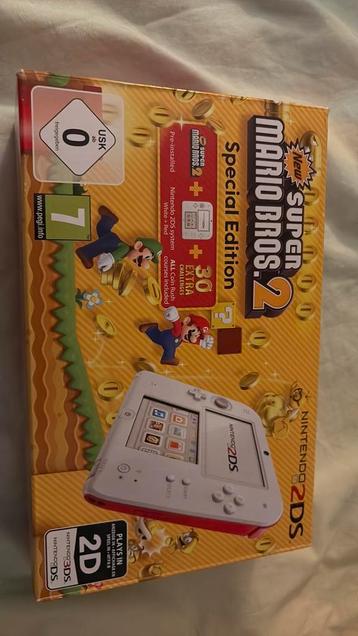 2DS + New Super Mario Bos.2 nieuw in verpakking beschikbaar voor biedingen