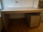 Mooie afgemaakte houten bureau te koop, Ophalen, Zo goed als nieuw, Bureau