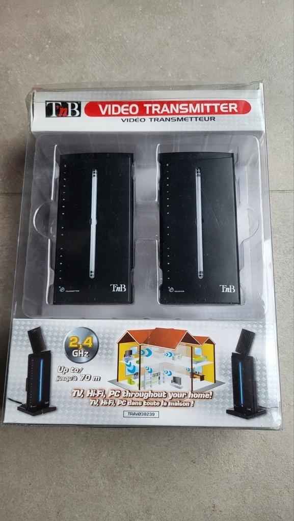 Nieuwe draadloze 2.4ghz video/audio transmitter 70m, TV, Hi-fi & Vidéo, Caméras de surveillance, Neuf, Enlèvement ou Envoi