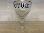 80/ Lot de 4 Verres Orval Benjamin écriture à 17mm du bord, Ophalen of Verzenden, Zo goed als nieuw, Bierglas