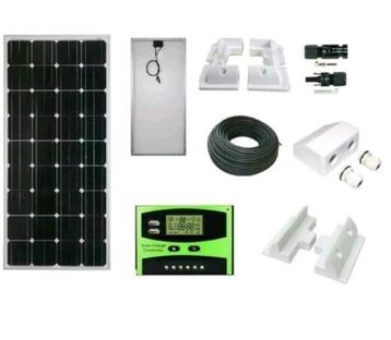 170W set daglicht paneel zonnepaneel camper mobilhome garage beschikbaar voor biedingen
