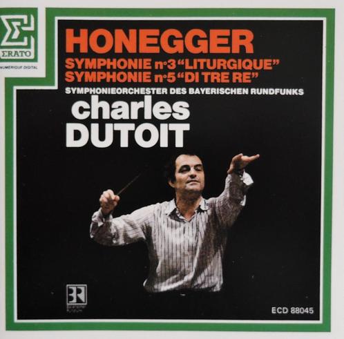 Symfonieën 3 & 5 / Honegger - SBR / Dutoit - Erato - DDD, Cd's en Dvd's, Cd's | Klassiek, Zo goed als nieuw, Orkest of Ballet