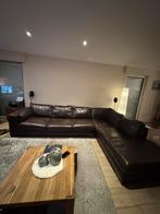 Buffelleer hoekzetel italsofa, Ophalen, Gebruikt, Leer, Klassiek