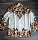 Escada vintage blouse luipaard in 100% zijde, 38/40, Kleding | Dames, Escada, Ophalen of Verzenden, Zo goed als nieuw, Maat 38/40 (M)