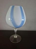 Murano vazen glas wit met blauw 38 cm hoogte groene vaas 42, Ophalen