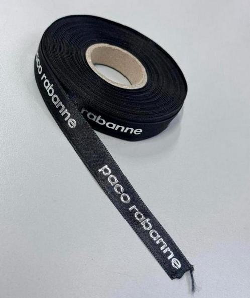 XL Lint Paco Rabanne - zwart zilver 1 CM X 25 M Meter nieuw, Hobby en Vrije tijd, Knutselen, Ophalen of Verzenden