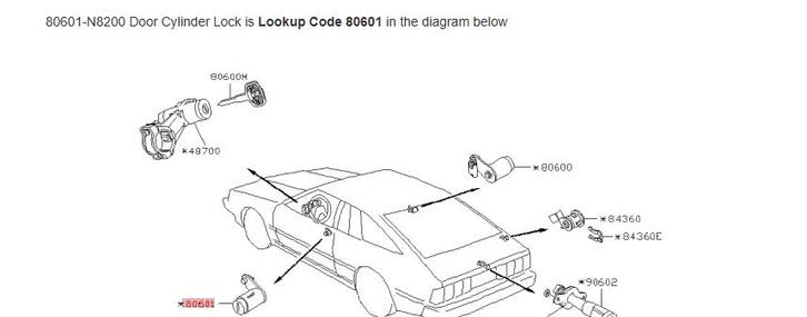 Nissan 200sx deurslot nieuw 1979-1982 Nissan 200SX Datsun, Autos : Pièces & Accessoires, Carrosserie & Tôlerie, Nissan, Enlèvement ou Envoi