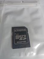 MICRO SD-kaartADAPTER Kingston-technologie, Audio, Tv en Foto, Foto | Geheugenkaarten, Ophalen of Verzenden, Nieuw, MicroSD