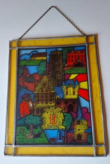 Glas-in-lood decoratie - stad Mechelen beschikbaar voor biedingen