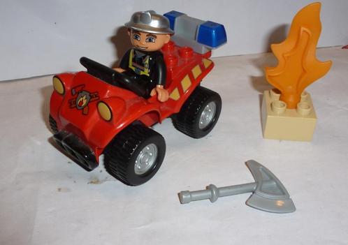 Duplo brandweercommandant met quad 5603, Kinderen en Baby's, Speelgoed | Duplo en Lego, Zo goed als nieuw, Duplo, Complete set