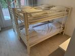 Stapelbed wit gelakt metaal, Ophalen, Eenpersoons, 210 cm, 160 tot 180 cm