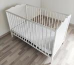 Wit kinderbedje 120/60 cm in hoogte verstelbaar, Ophalen, Zo goed als nieuw, Minder dan 140 cm, Matras