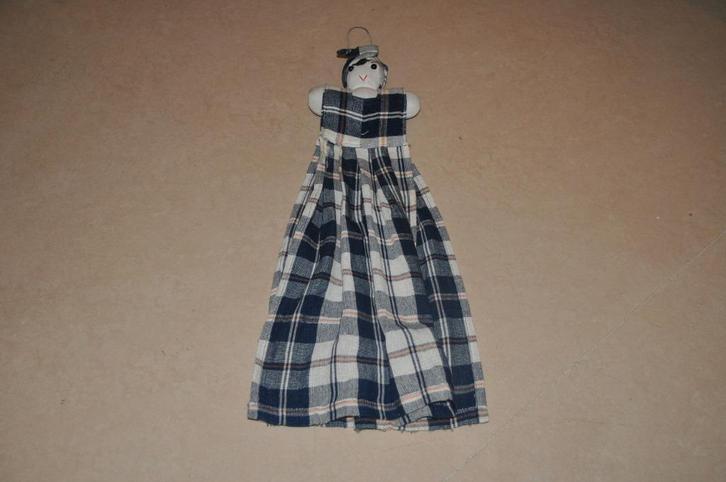 Origineel Thais handdoekje, Huis en Inrichting, Badkamer | Badtextiel en Accessoires, Nieuw, Handdoek, Blauw, Ophalen of Verzenden