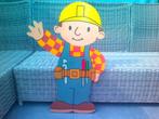 Houten Bob De Bouwer figuur., Ophalen, Zo goed als nieuw, Wanddecoratie