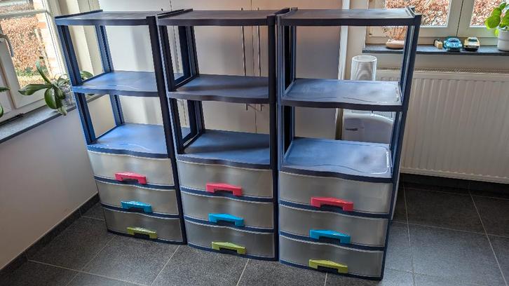 Allibert opbergrek met lades (volledig kunststof), Huis en Inrichting, Overige Huis en Inrichting, Zo goed als nieuw, Ophalen