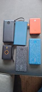 Banques d'alimentation, lot de 6, +15 câbles+sac., Enlèvement ou Envoi