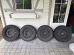 16 inch velgen van plaatstaal + winterbanden, Ophalen, Gebruikt, 16 inch, Winterbanden