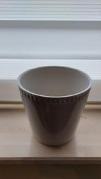 Bloempot wit DM 13cm, Tuin en Terras, Rond, Binnen, Ophalen of Verzenden, Zo goed als nieuw
