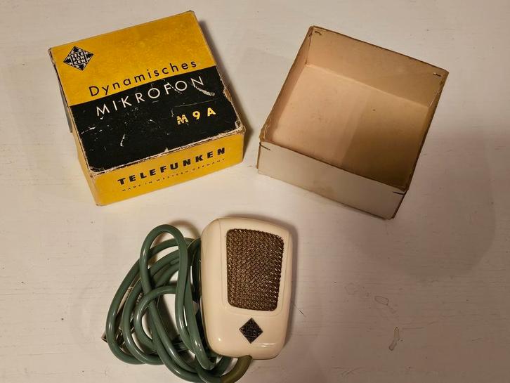 vintage Telefunken M9A dynamische microfoon, Muziek en Instrumenten, Microfoons, Ophalen of Verzenden