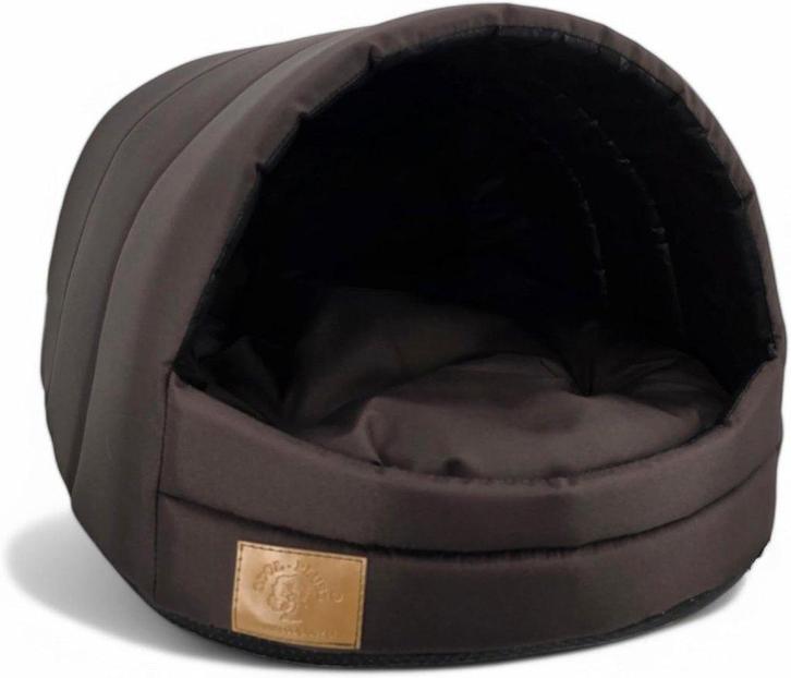 Hondenmand, gesloten.  Mooie donkerbruine kleur., Animaux & Accessoires, Paniers pour chiens, Neuf, Poussière, Enlèvement