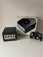 GameCube in Doos, Games en Spelcomputers, Ophalen of Verzenden, Gebruikt, Zwart, Met 1 controller