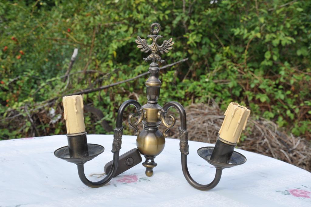 §  applique murale avec interrupteur decor aigle, Antiquités & Art, Enlèvement ou Envoi