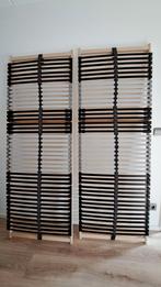 Lattenbodems 2 stuks van 70x200., Huis en Inrichting, Slaapkamer | Matrassen en Bedbodems, Ophalen, Zo goed als nieuw, Twijfelaar