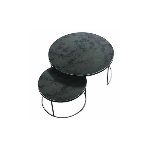 Ethnicraft Charcoal Nesting Coffee Table set 2, Huis en Inrichting, Tafels | Salontafels, Zo goed als nieuw, Minder dan 50 cm