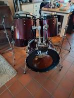 Zeldzaam vintage Pearl vari Pitch drumstel ism remo rototoms, Ophalen, Gebruikt
