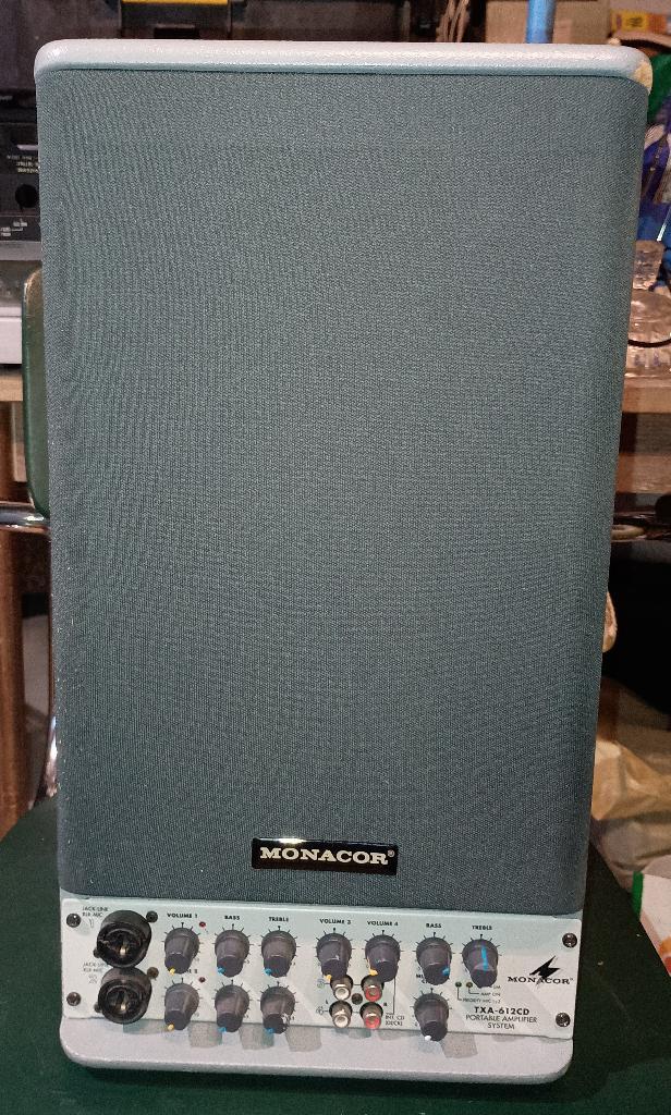 monacor ampli baffle TXA-612CD transportable, Musique & Instruments, Amplis | Basse & Guitare, Utilisé, Moins de 50 watts, Enlèvement