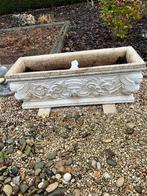 4 stenen bloembakken, Tuin en Terras, Ophalen, Steen, Gebruikt, Rechthoekig