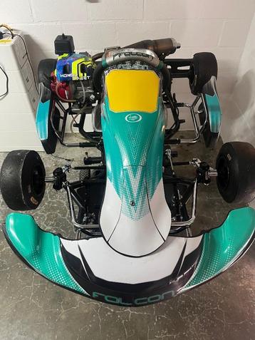 Mini kart Falcon Parolin, Sport en Fitness, Karting, Ophalen, Zo goed als nieuw, Kart