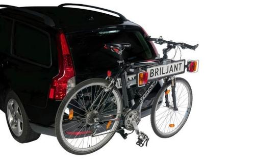 Fietsendrager Briljant Pro User - 2 fietsen, Auto diversen, Fietsendragers, Zo goed als nieuw, Trekhaakdrager, 2 fietsen, Brede banden