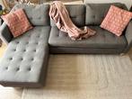 Canapé d’angle gris clair avec méridienne reversible, Huis en Inrichting, Ophalen, Gebruikt, Driepersoons, 150 tot 200 cm