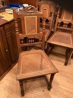 Antieke stoelen eik en riet, Ophalen