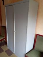 Kast in metaal met slot., Huis en Inrichting, Kasten | Roldeurkasten en Archiefkasten, Ophalen, 50 tot 100 cm, Zo goed als nieuw