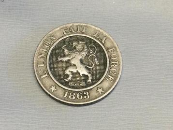 Belgique 10 centimes 1863, Enlèvement ou Envoi