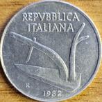 Italië 10 lire 1982 KM#63 EF, Italië, Ophalen of Verzenden, Losse munt