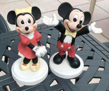 Mickey et Minnie en porcelaine 