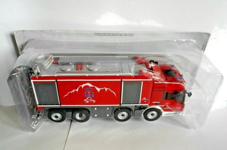 1:43 Edicola MAN Special Bai Tgs Pompiers tunnel Brandweer, Hobby en Vrije tijd, Modelauto's | 1:43, Zo goed als nieuw, Overige typen