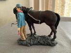 Beeldje mijnwerker met paard, Verzenden, Zo goed als nieuw